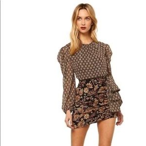 Misa Size 8 Paisley Amber Mini Dress